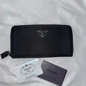 Authentic PRADA Nylon zip wallet